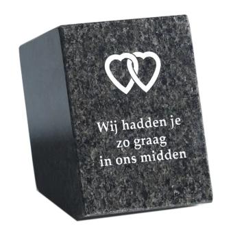 Gedenksteen: We hadden je zo graag in ons midden