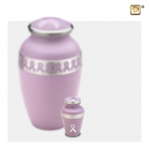 Awareness mini urn in roze K900