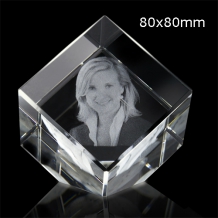 fotoglas kubus 80x80mm op voetje