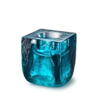 Tealight Cubos in Tiffany blauw