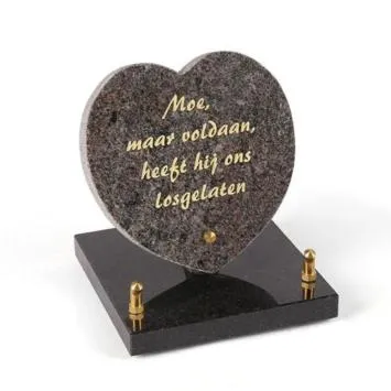 Hart gedenksteen op sokkel