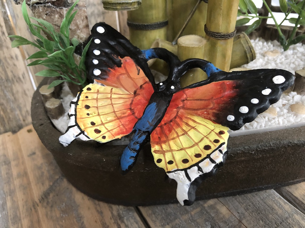 Schöner gusseiserner Schmetterling in wunderbaren Farben