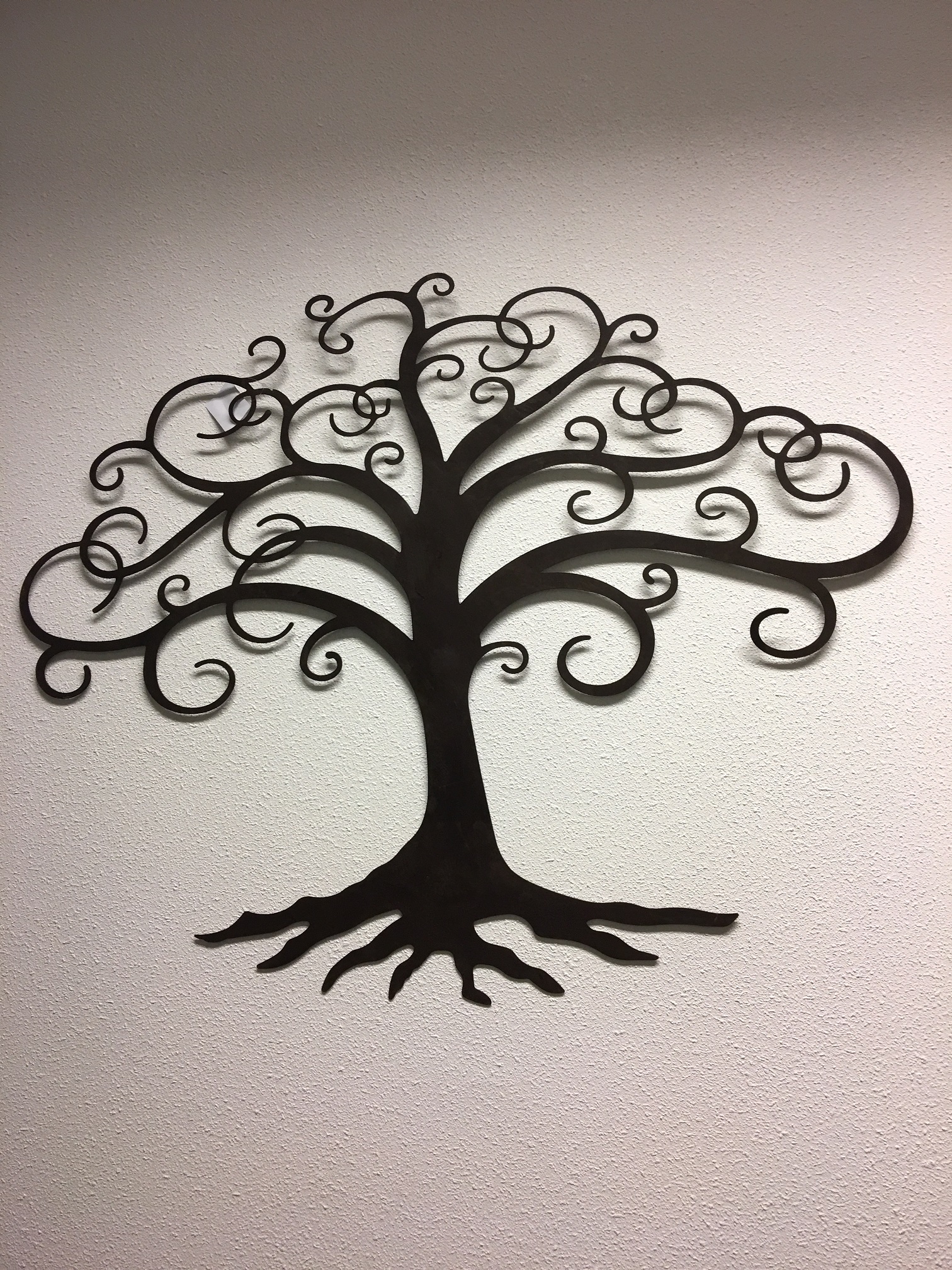 Baum des Lebens, Wandschmuck, Metall braun