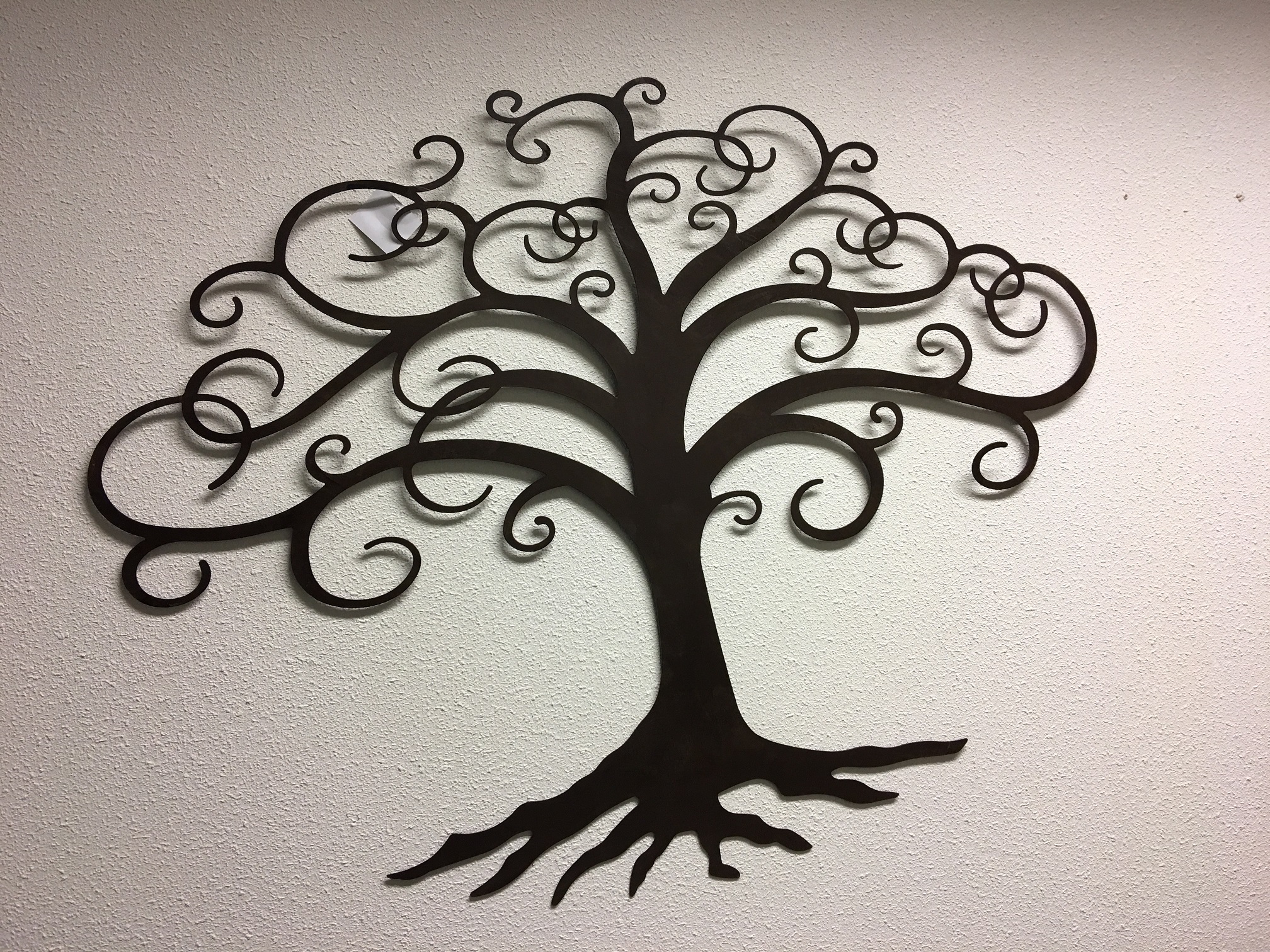 Baum des Lebens, Wandschmuck, Metall braun