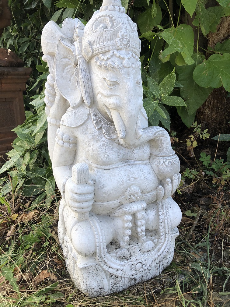 Statue Ganesha 2, ein hinduistischer Gott, Vollsteinstatue!