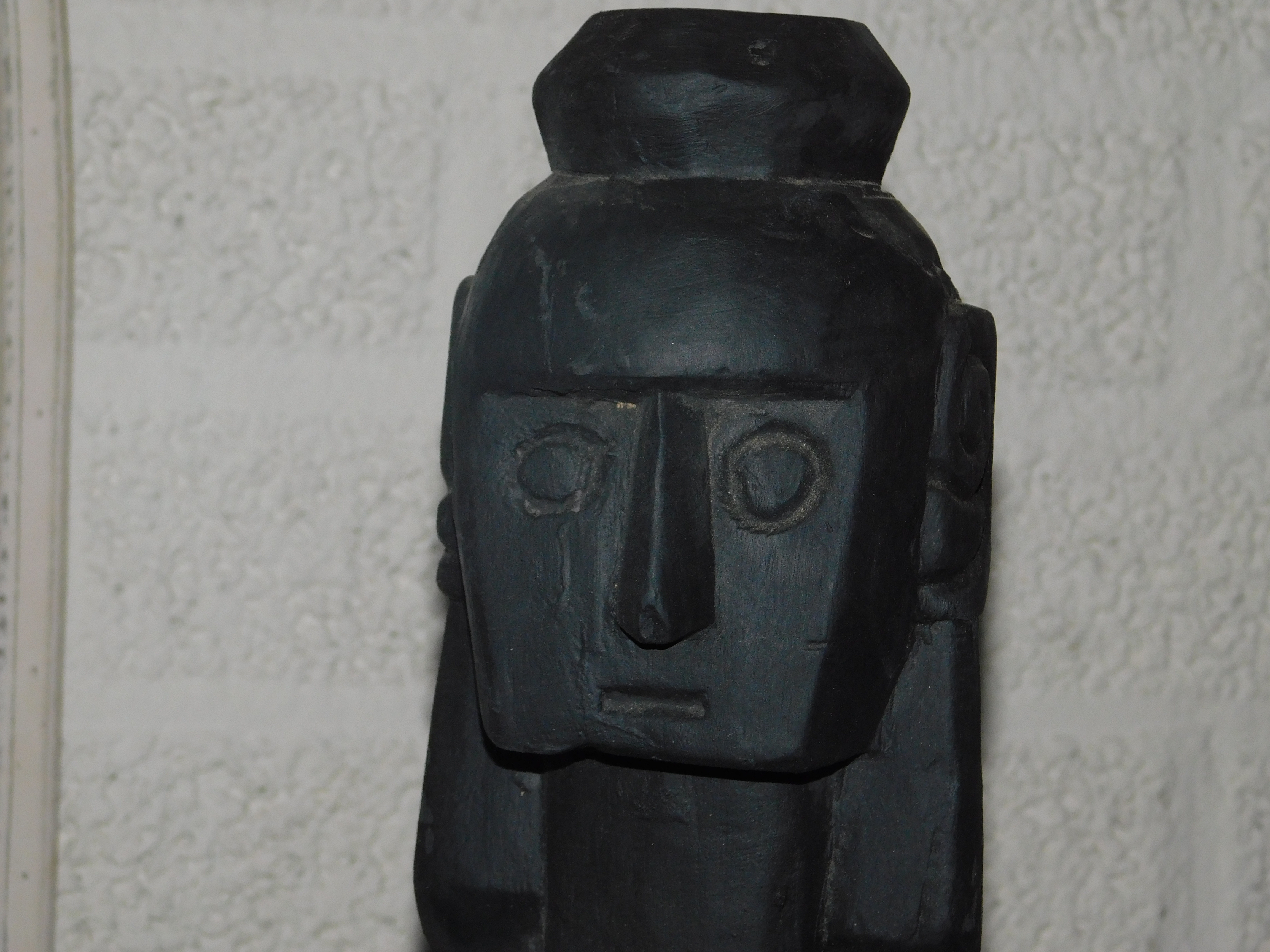 Satz von 4 handgeschnitzten Asmat-Skulpturen - Tibal Art Wood
