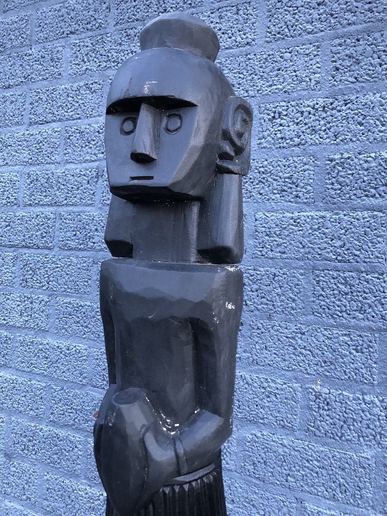 Schöne handgeschnitzte Asmat-Skulptur, Tibal Art Holz.
