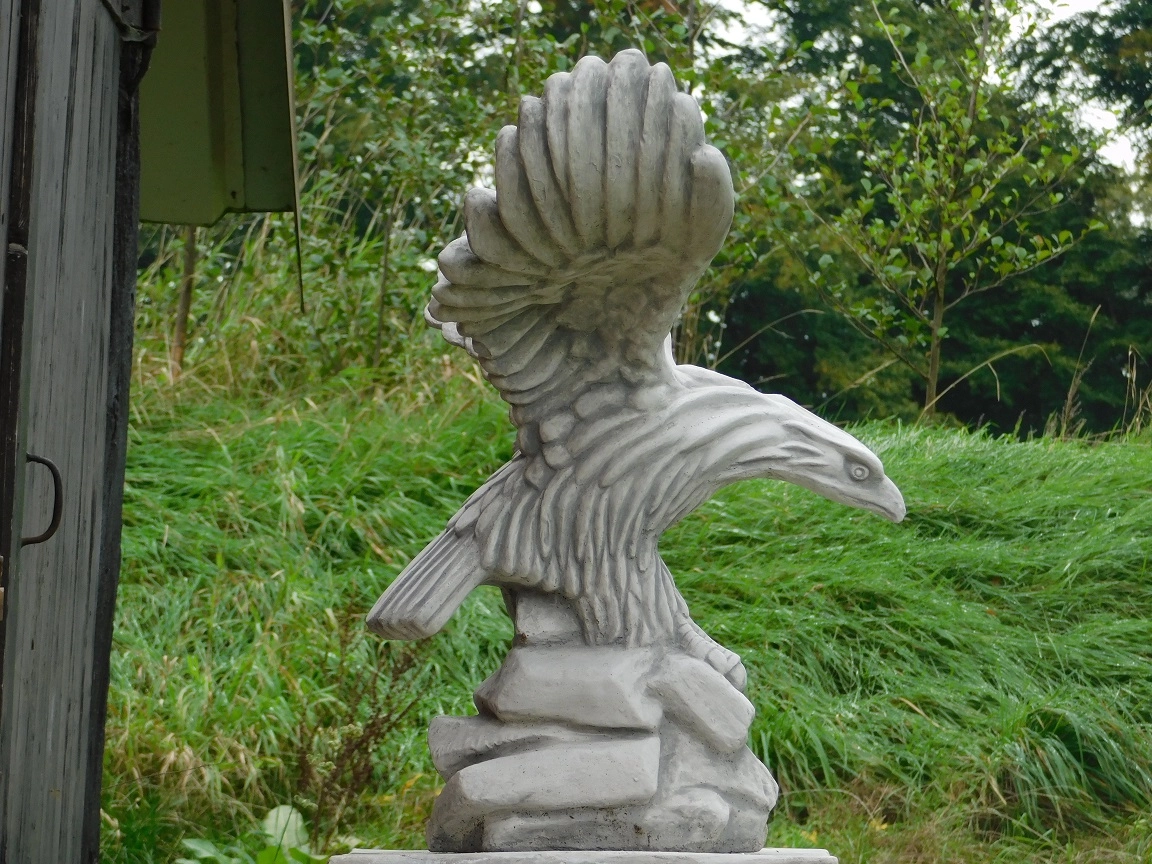 MAGNIFIQUE SCULPTURE AIGLE en Bois 41 cm. EUR 15,00 - FR