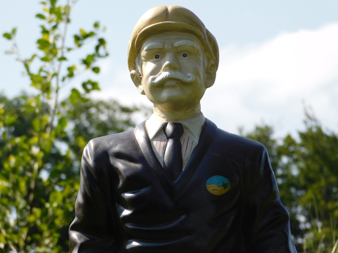Vintage Statue Golfer - 75 cm - Terracotta - einmalig