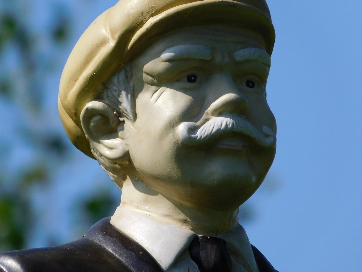 Vintage Statue Golfer - 75 cm - Terracotta - einmalig
