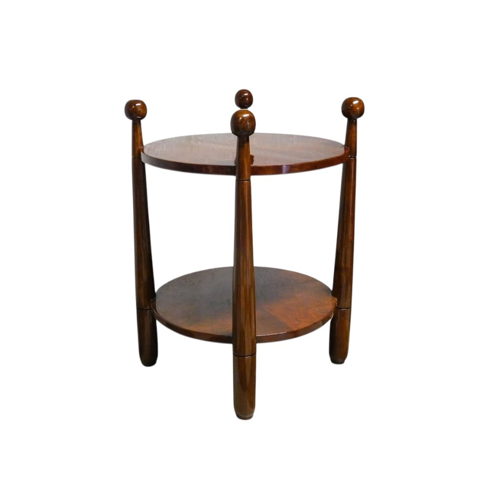 Vintage bijzettafel Regency stijl – hout – 70 cm hoog