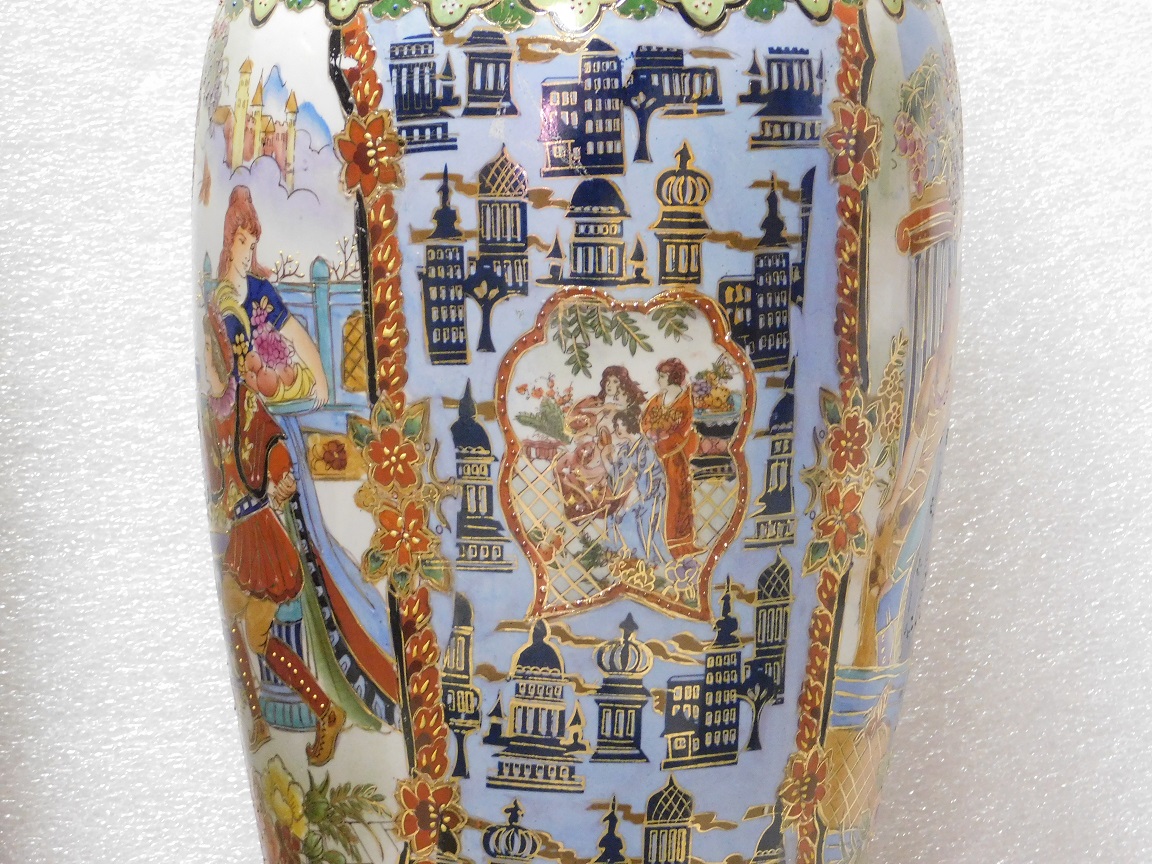 Vintage-Porzellanvase – 60 cm – Asiatischer Stil
