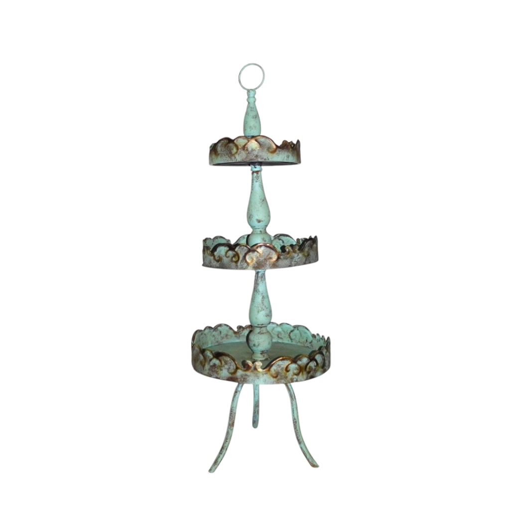 Metall-Etagere – handgefertigt – Dekoständer – 103 cm
