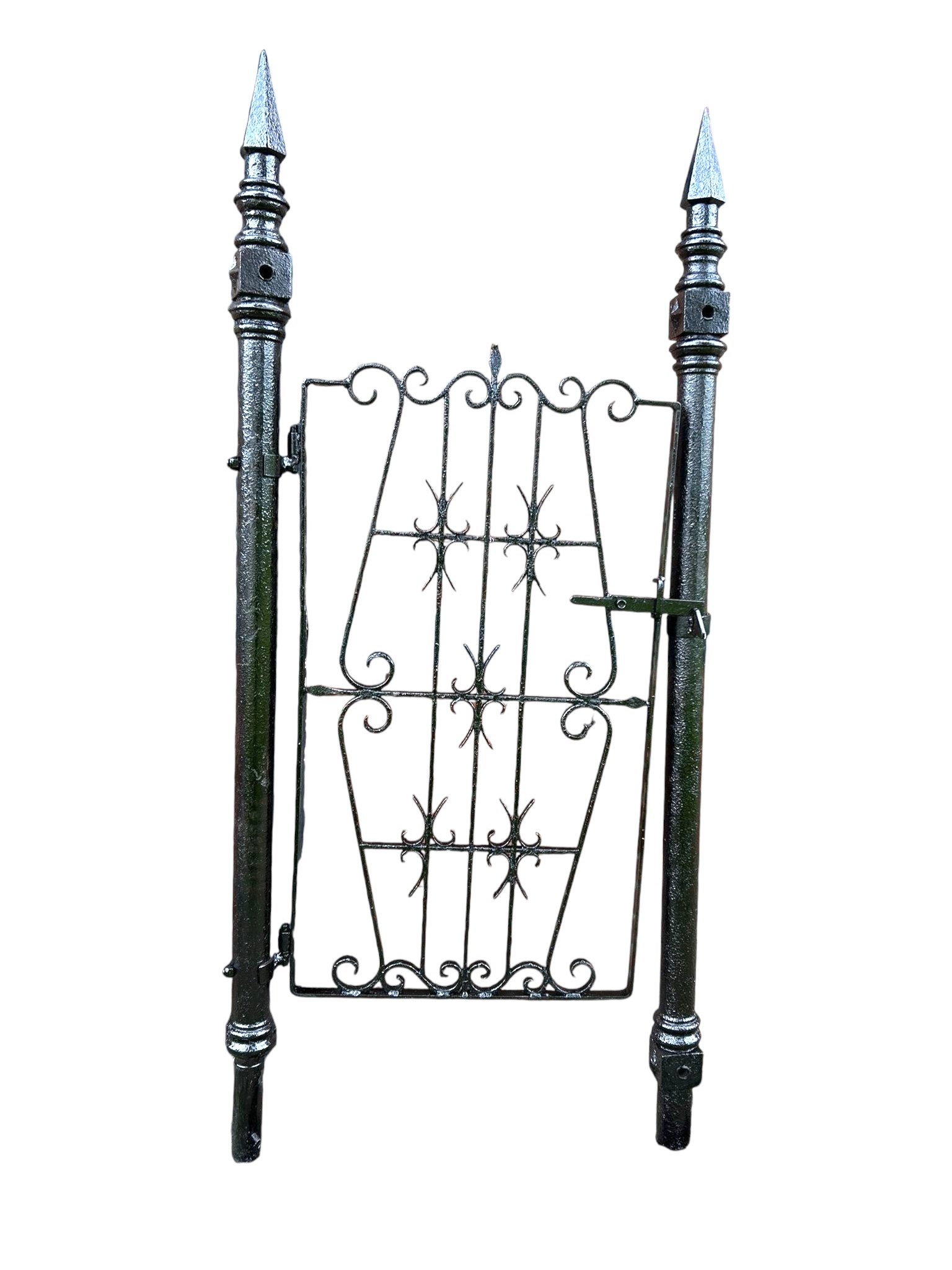 Antikes Gartentor - Schwarz - Vintage