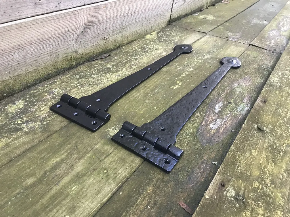 2x Retro-Scharniere Dreifach Gefaltet – 41x12x1 Mm, Halbflächige Truhenscharniere Aus Eisen, Für Schränke & Truhen