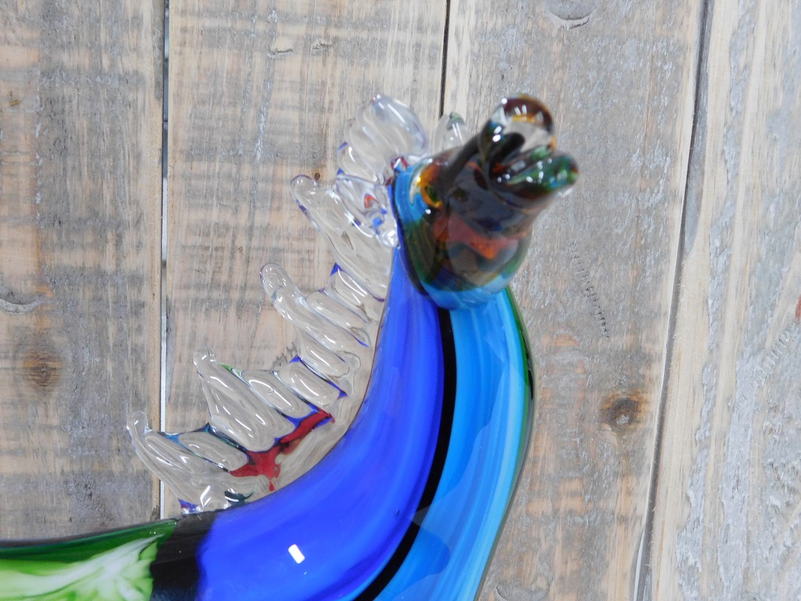 Glasgeblasenes Pferd im Muranostil, farbenfroh, schönes Design. LAST!