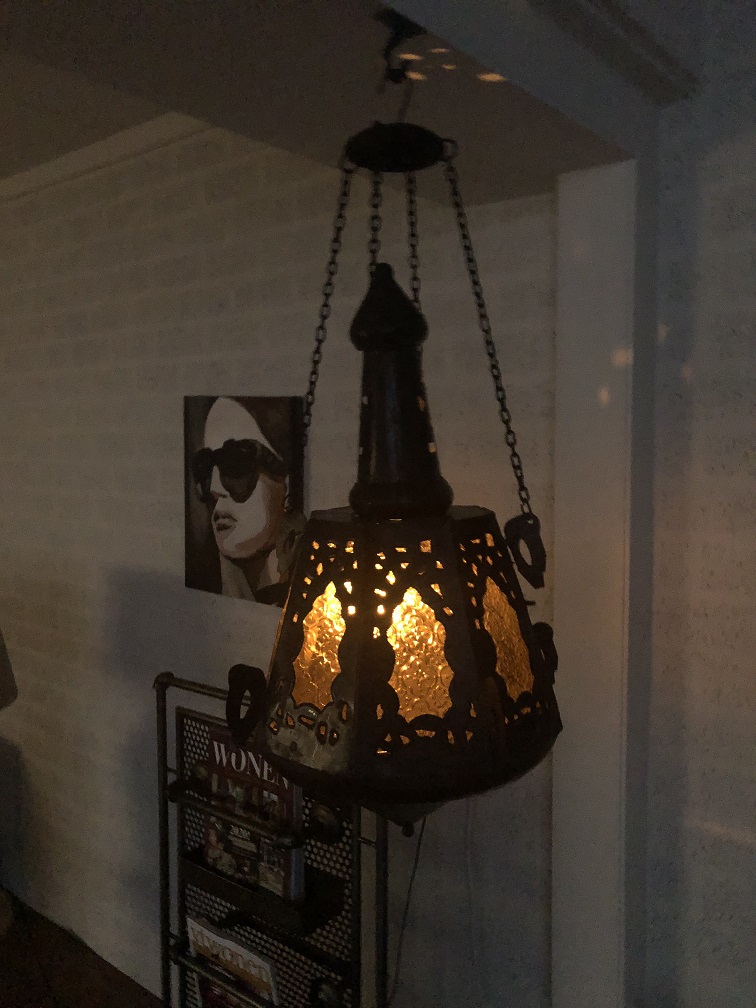 Hang lantaarn geheel metaal met glas, zeer uniek en gaaf!!