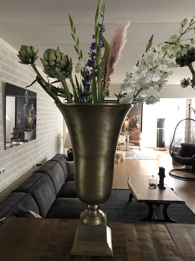 Exklusive Vasen, Kunst / Design Vasen Set für zu Hause, Gold