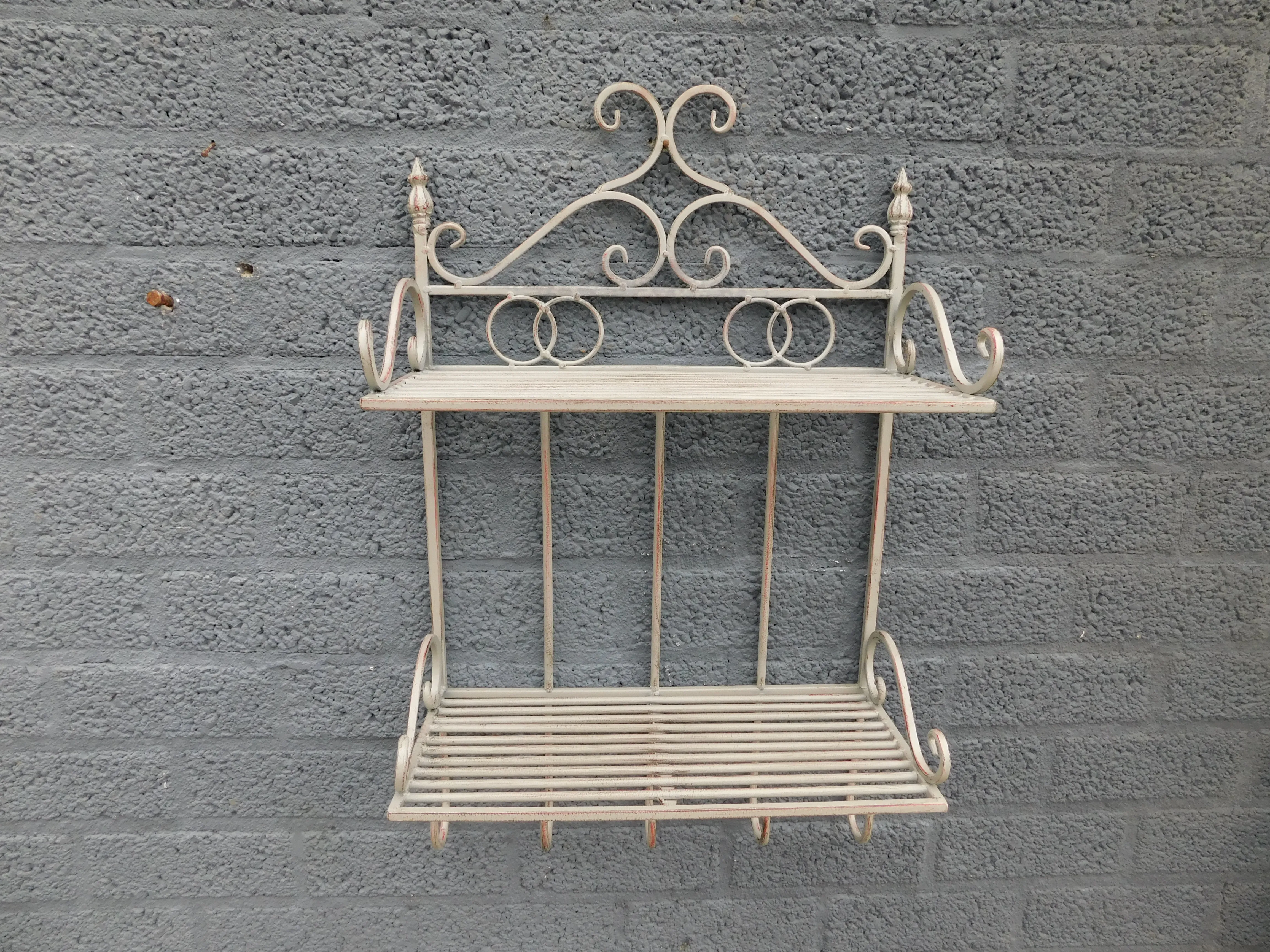 Étagère en fer forgé jaune 48x35x120h | Leroy Merlin