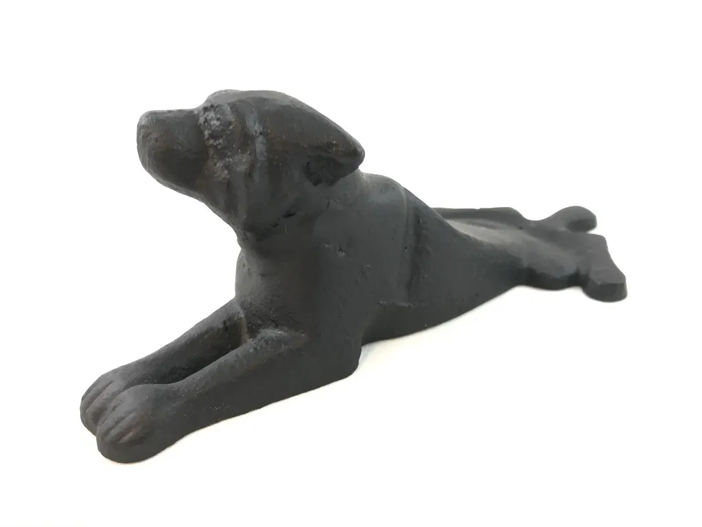 Cale-porte Rigolo En Forme De Chien - Gris, Déco Maison Pratique