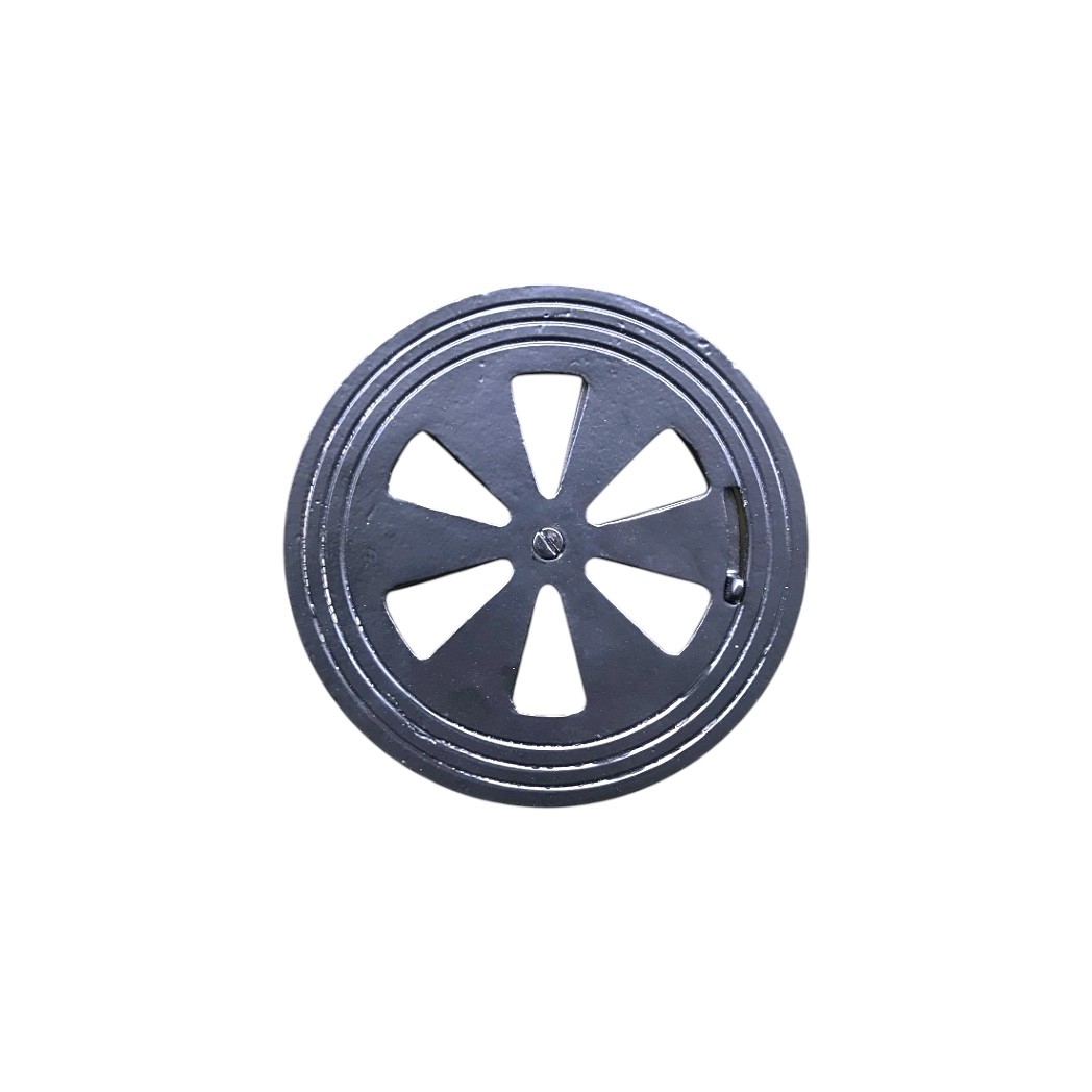 Cache Trou Rond Fonte Antique S&S International Grille Aération Fonte 20.3cm - Style Victorien Antique - Cache Trou Décoratif Cache Trou Ventilation