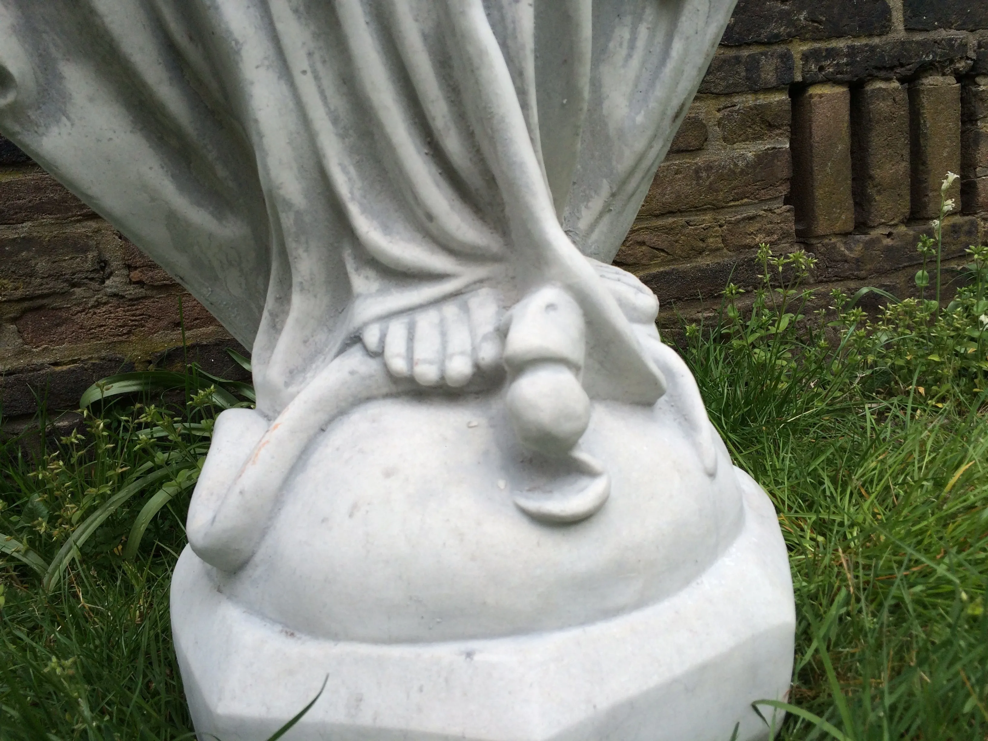 Große Maria Garten Statue, massivem Steinguss