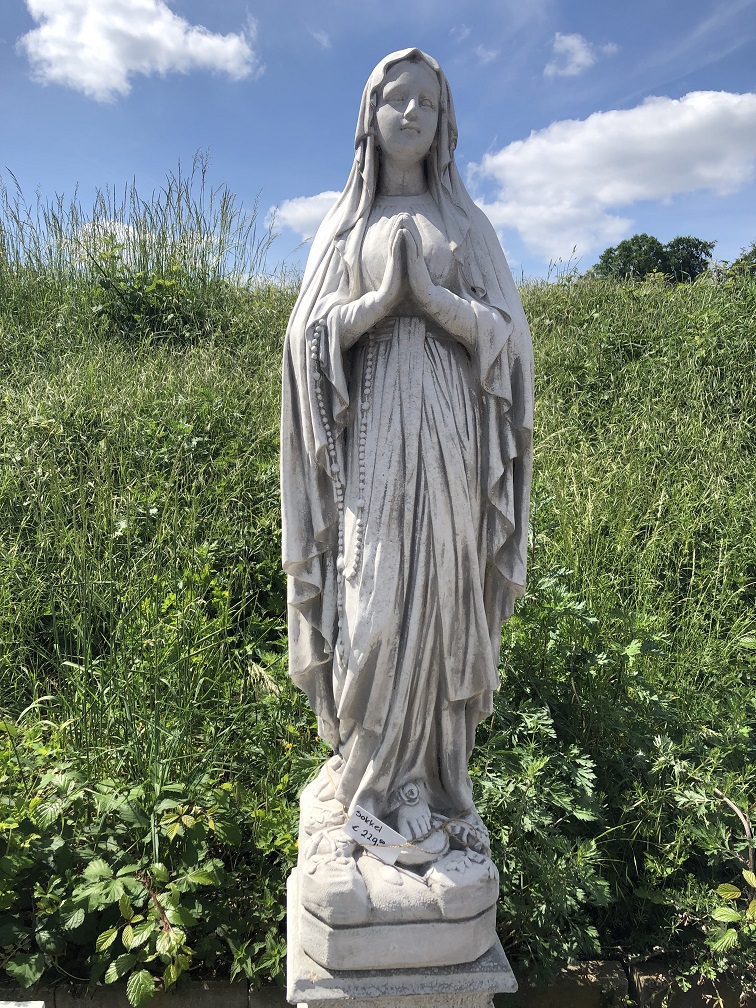 Mutter Maria, lourdes große Vollsteinskulptur