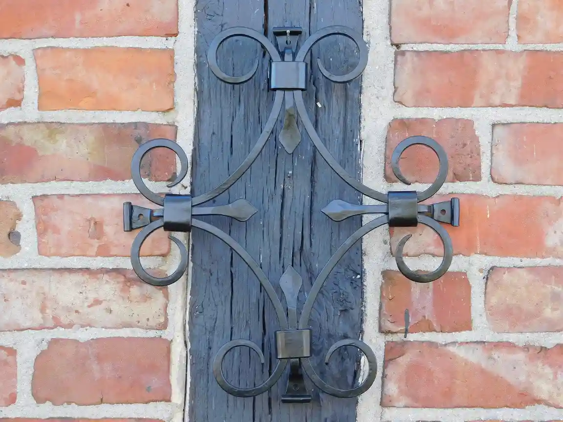 Fenêtre Ornementale De Grange Style Antique Aubaho - Fer Gris 54x98cm