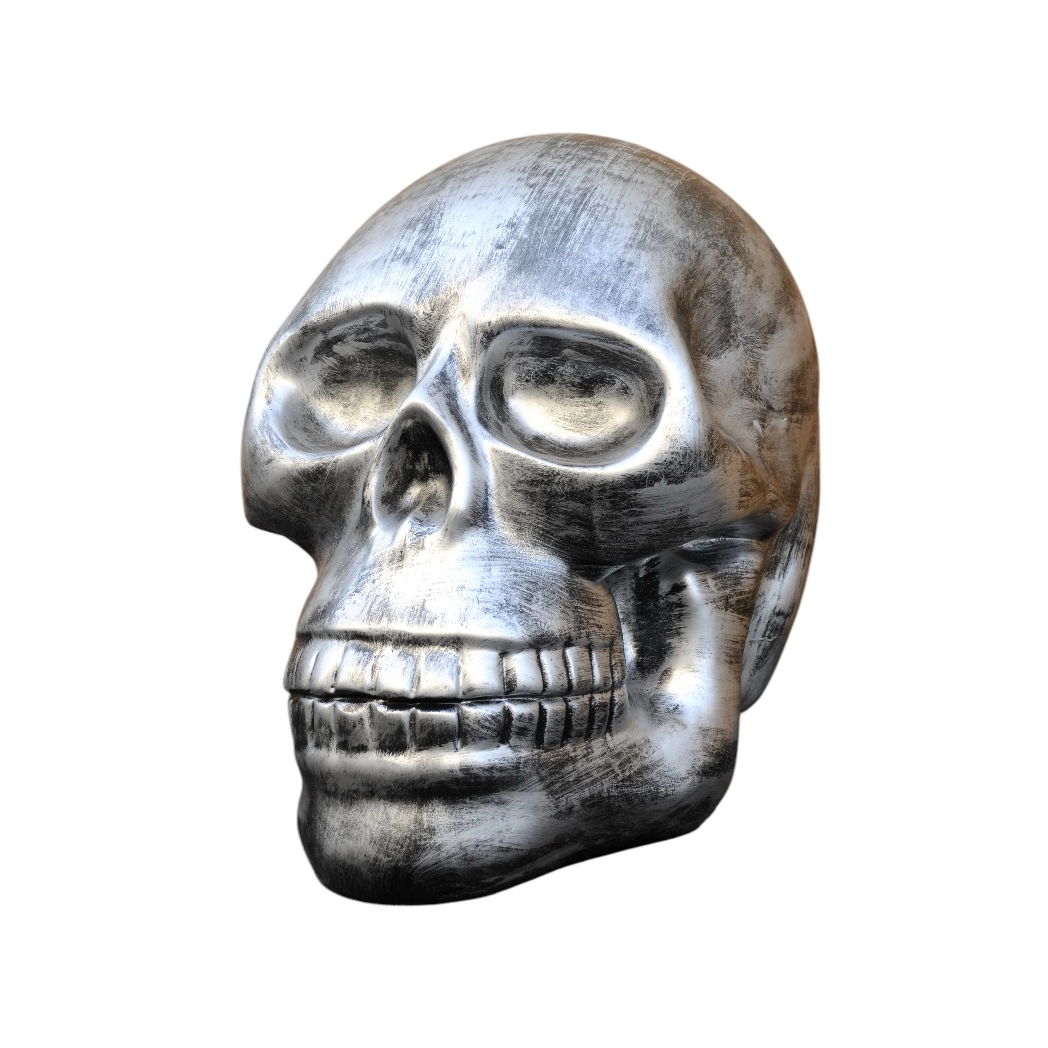Design Toscano Totenkopf-Statue Mit Geheimfach – Gothic-Dekoration, 17,75 Cm, Knochen-Optik