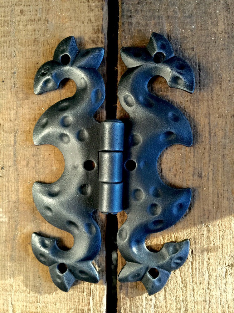 Vlinderscharnier, Antiek, gemaakt van smeedijzer