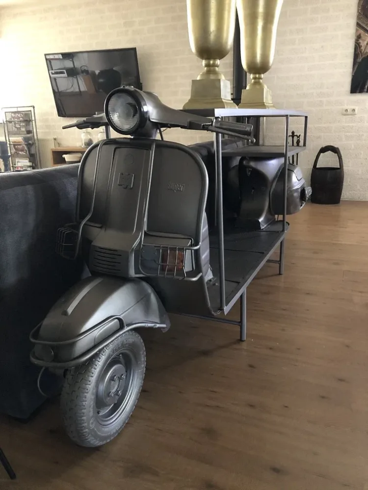 Table d'appoint pour scooter – 270 cm – table d'appoint unique avec porte-bagages