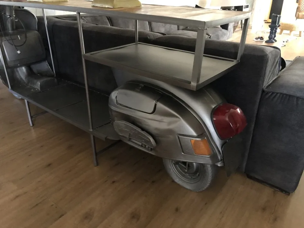Table d'appoint pour scooter – 270 cm – table d'appoint unique avec porte-bagages