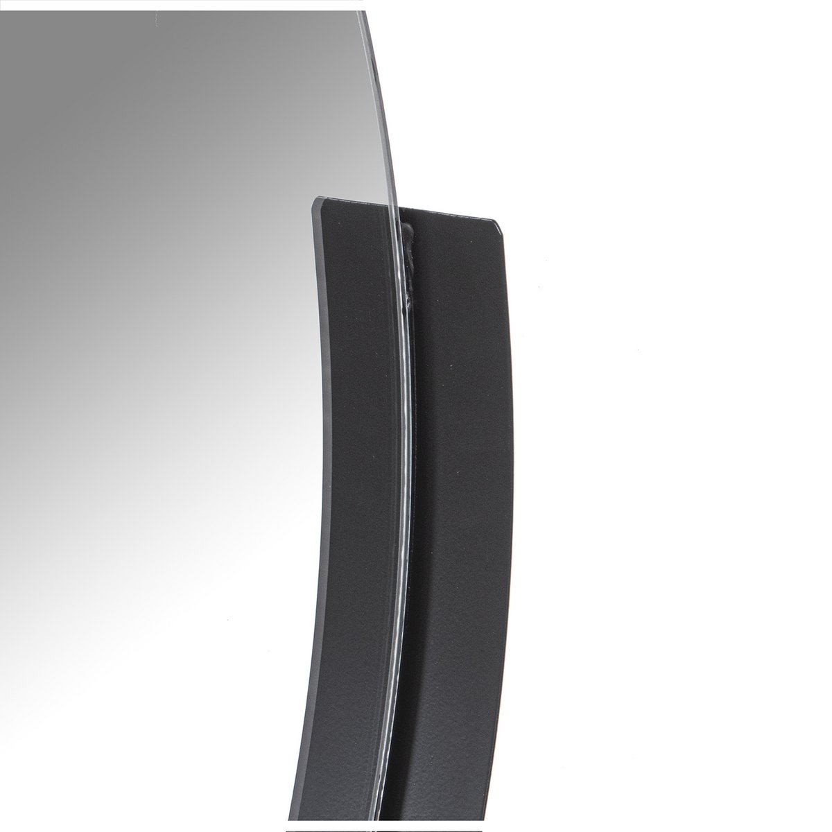 Spiegel aus schwarzem Metall, rund, Wandspiegel, moderner Wandschmuck