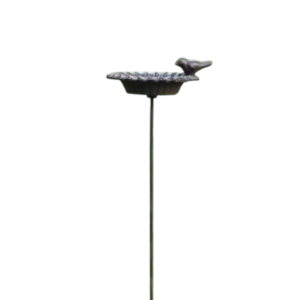 Vogelschaal, vogelbad op hoge voet, XL, gietijzer, FB606 | Tuindecoratie