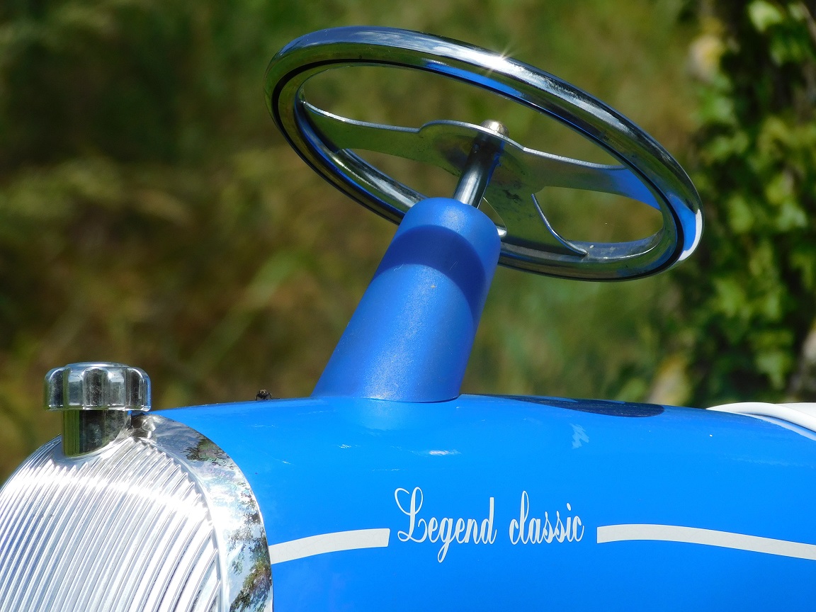 Oldtimer „Legend Classic“ – blau – Metall – 85 cm