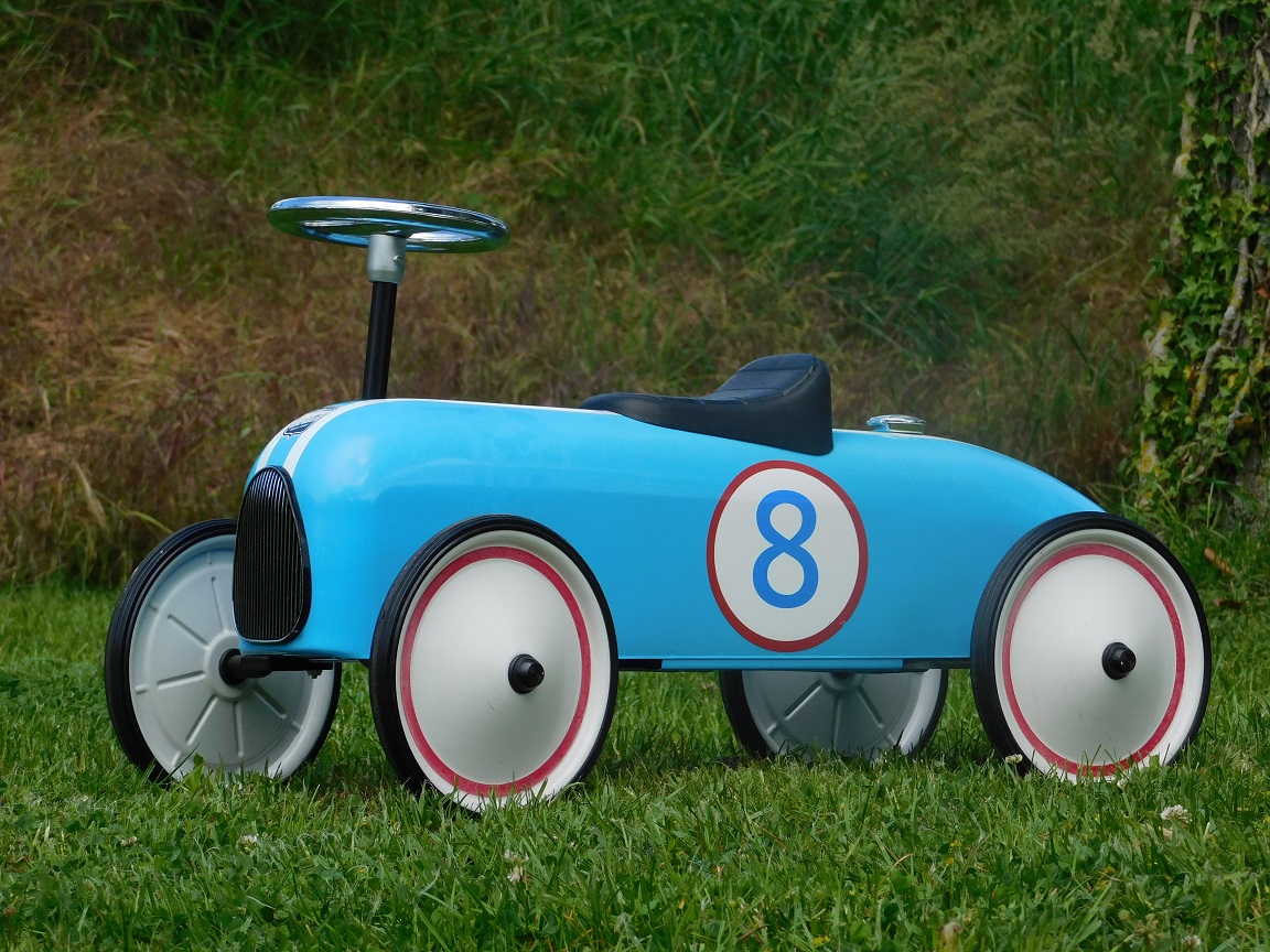 Oldtimer – Blau Nr. 8 – 80 x 40 cm – Metall
