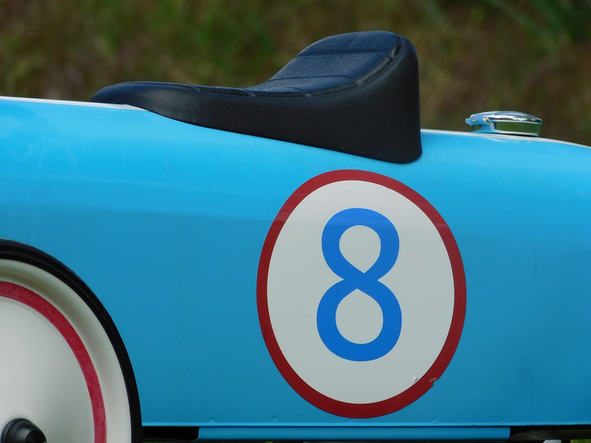 Oldtimer – Blau Nr. 8 – 80 x 40 cm – Metall