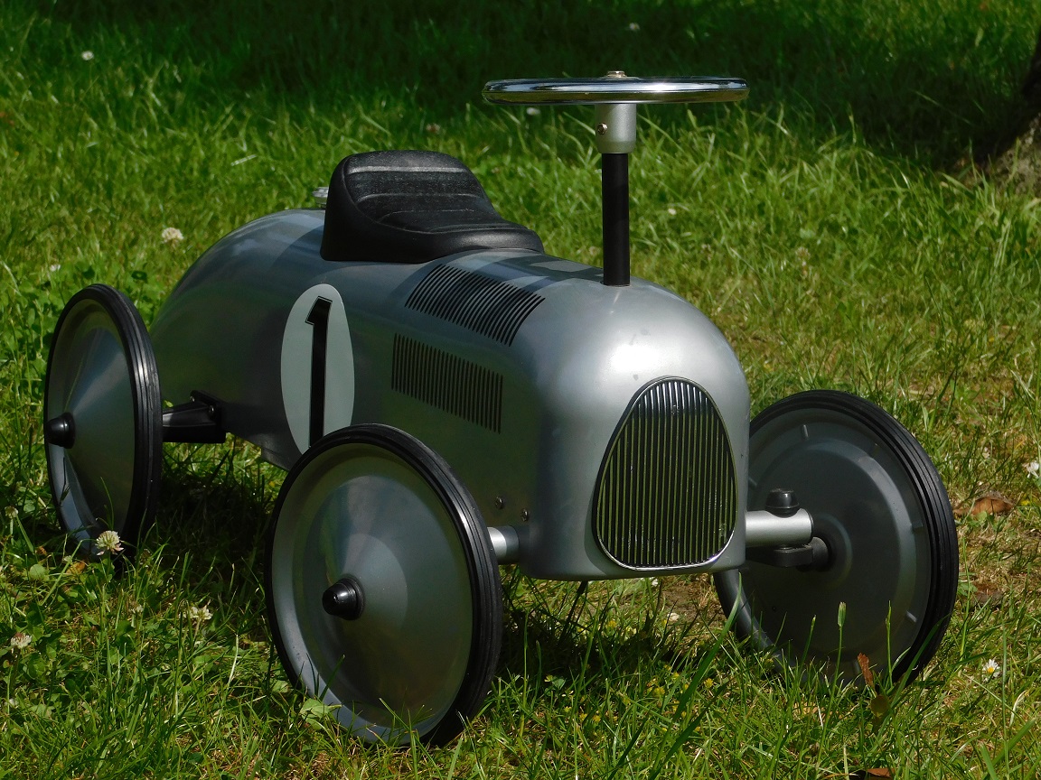 Vintage-Auto, grau – Metall – Vilac – 76 cm – Kinderauto