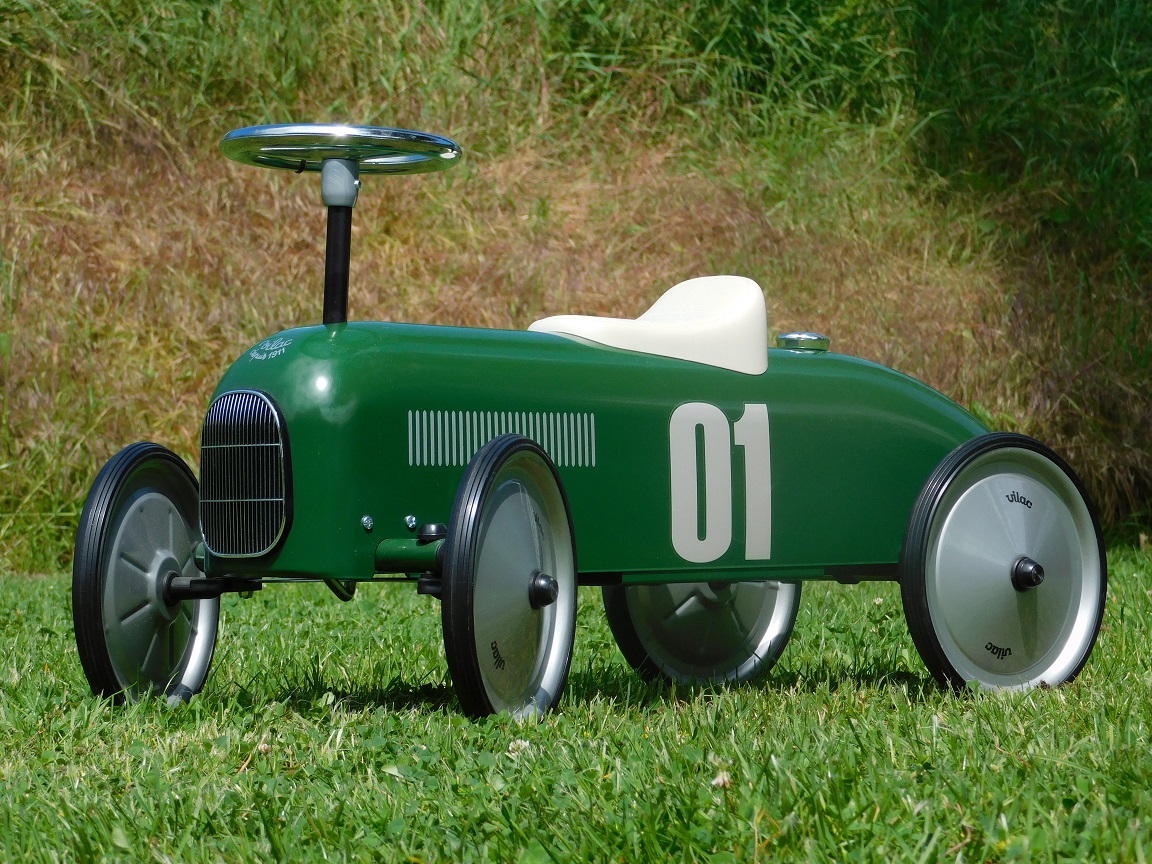 Vintage Auto - Groen #01 - 75 x 40 cm - Metaal