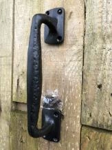 Poignée De Porte En Fer Forgé Gedotec – LINZ – Noir Antique – Carrée – Rétro – Italie