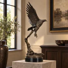 Adelaar Beeld – Brons op Marmer – 51 cm – Klassiek