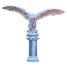 Adler XXL auf Sockel - 160 cm - Garten Statue Stein