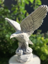 Adler - Flügel nach oben - Steinstatue - 60 cm - klassisch