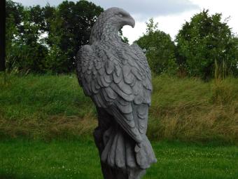 Eagle auf Sockel - 165 cm - fester Stein, wahre -Leben