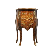 Antiek kastje – Franse stijl – hout met marqueterie – 75 cm