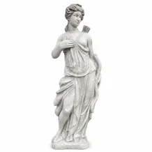Artemis - stenen beeld - 143 cm - klassiek wit - Grieks