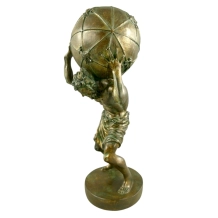 Atlas – polystone beeld – 42 cm – klassieke decoratie