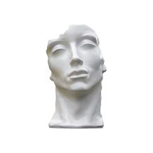 Stijlvol Beeld 'The Face' - Polystone - Hoogte 51 cm - Wit