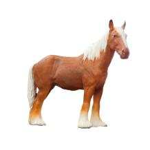 Paard blond – 110 cm – realistisch polystone sculptuur