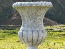 Vase de jardin robuste - 55 cm - en pierre - décoration de jardin